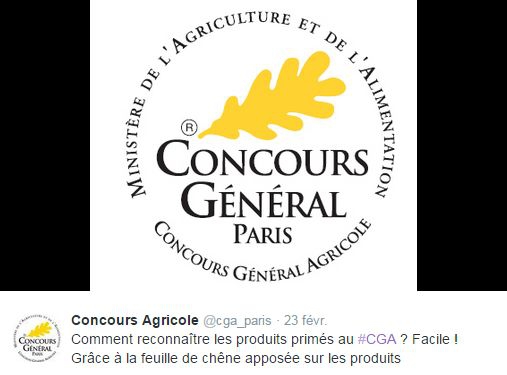 salon de l'agriculture,prix,concours général agricole,produits